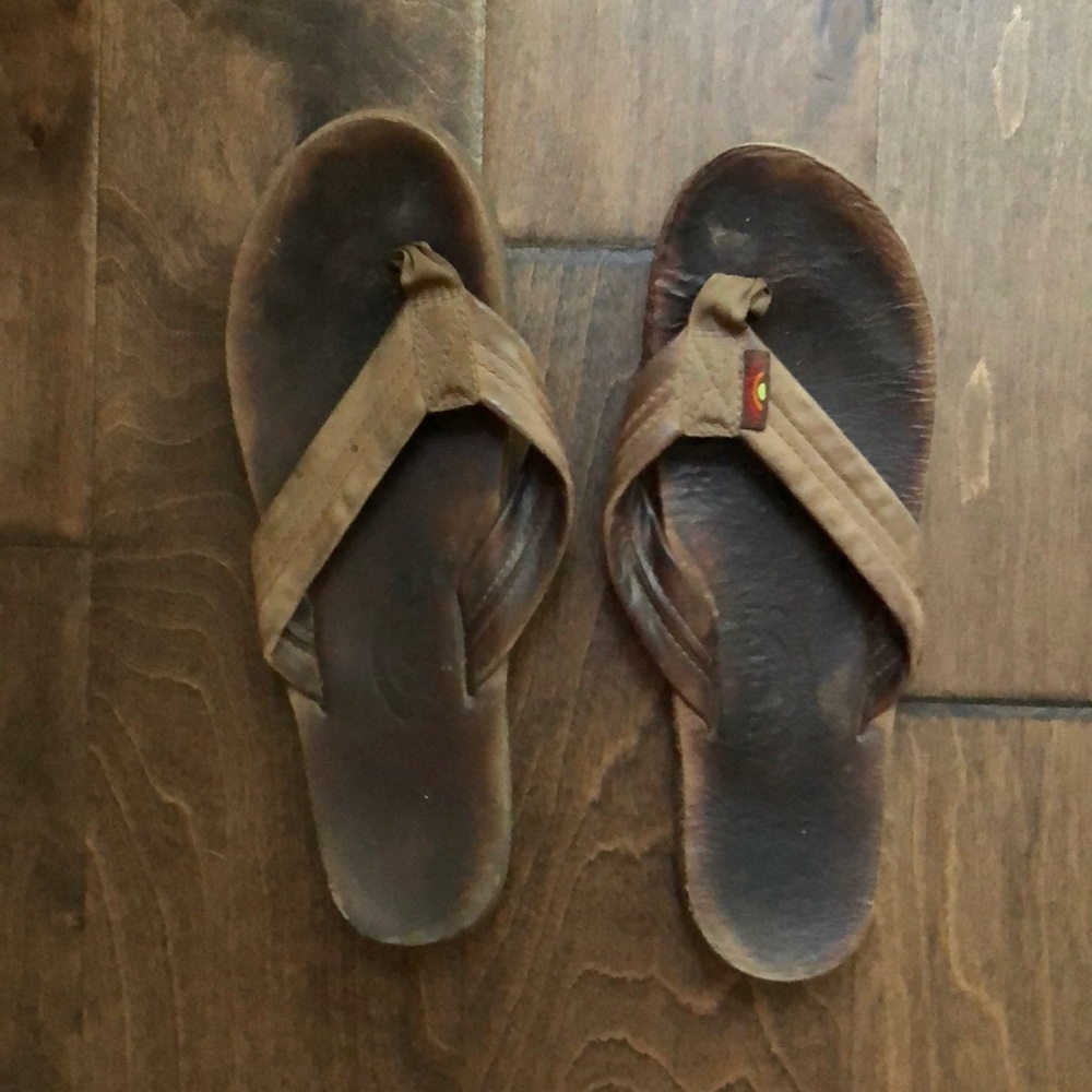 Rainbow Flip Flops